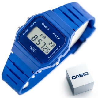 ZEGAREK MĘSKI CASIO F-91WB-2A1 + BOX