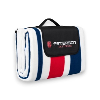 Materiałowy koc piknikowy z wodoodporną izolacją - Peterson