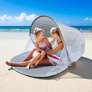 Namiot Plażowy Przewiewny – Składany Parawan Ochronny 200x120cm AR15SZ