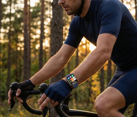 Smartwatch Damski Gravity GT36-6 Złoty Mesh | Pulsometr i Powiadomienia