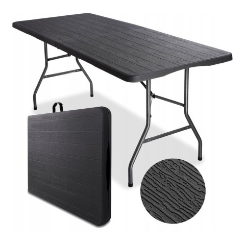 Stół Cateringowy Składany 70x180cm – Wodoodporny, do Ogrodu i na Kemping