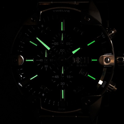 Zegarek Męski Diesel Mega Chief DZ4678 – Złoty Chronograf z Czarną Tarczą