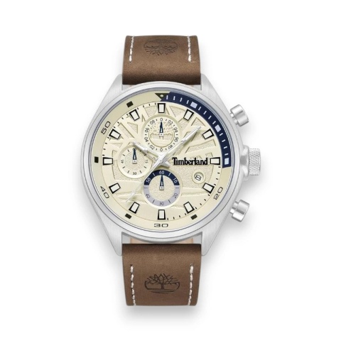 Zegarek Męski Timberland TDWGC9000403 – Funkcja Dual Time, Skórzany Pasek