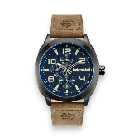 Zegarek Męski Timberland TDWGF9001701 – Outdoorowy Styl, Skórzany Pasek