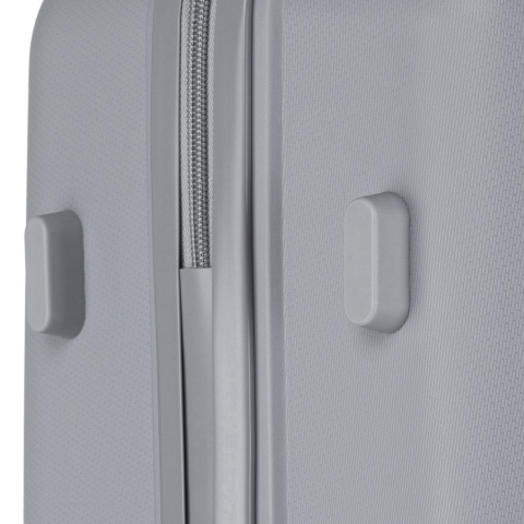 Zestaw walizek podróżnych z tworzywa ABS w szarym kolorze - Peterson