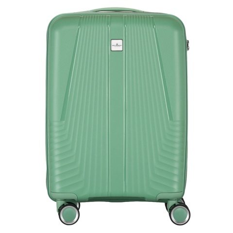 Zestaw walizek podróżnych z tworzywa ABS w zielonym kolorze - Peterson
