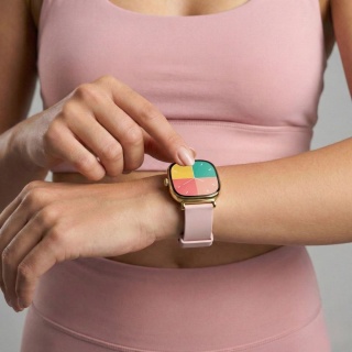 Złoty Smartwatch Damski Gravity GT32-2 – Ekran AMOLED, Rozmowy Bluetooth