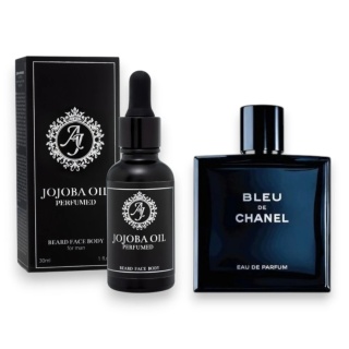 Męskie perfumy w olejku jojoba – zapach do ciała i brody zapach Chanel - Bleu Chanel