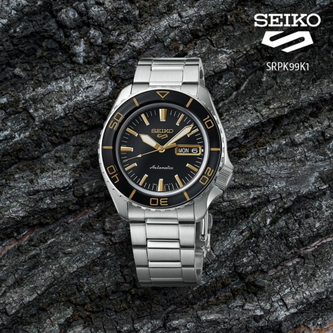 Zegarek Męski Seiko 5 Sports Automatic SRPK99K1 – Srebrny Klasyk