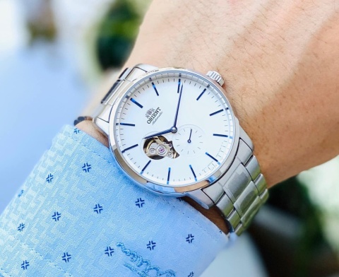Zegarek Orient Open Heart Automatic RA-AR0102S10B | Japońska Precyzja