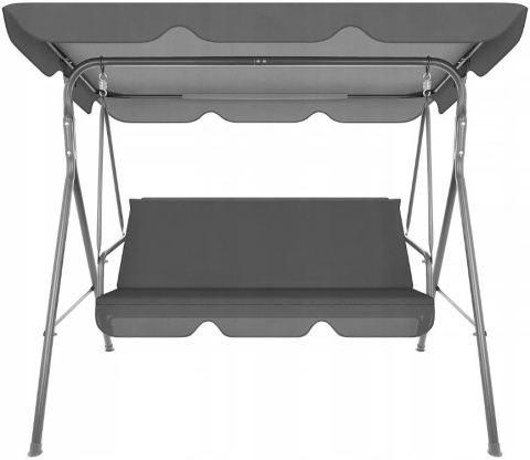 Huśtawka Ogrodowa 3-Osobowa Relax Funfit Garden – Zestaw z Materacem i Poduszkami