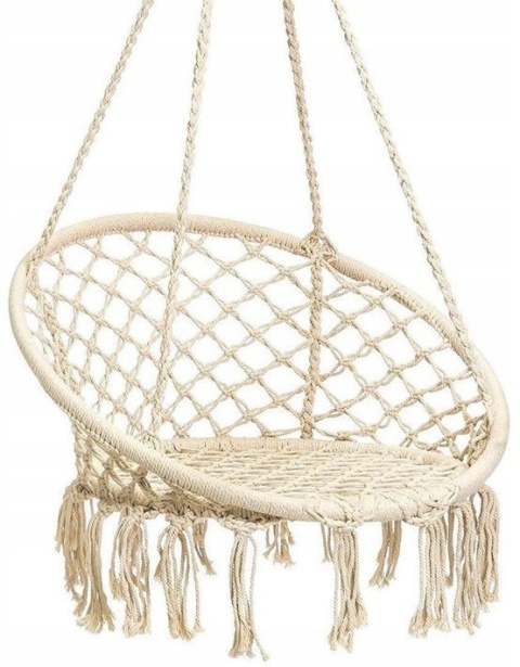 Huśtawka Ogrodowa Bocianie Gniazdo - Ażurowy Fotel Wiszący