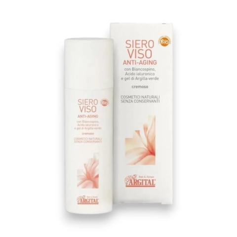 Nawilżające serum anti-aging z kwasem hialuronowym, głogiem i żelem z zielonej glinki