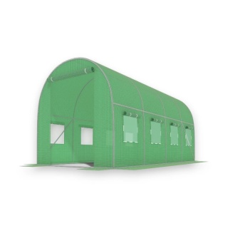 Tunel Foliowy ZIELONY z oknami - 10m2 = 400*250*200