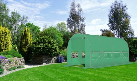 Tunel Foliowy ZIELONY z oknami - 10m2 = 400*250*200