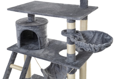 Wielofunkcyjny Drapak dla Kota z Hamakiem i Domkiem – Kocia Wieża Zabaw