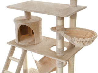 Wielofunkcyjny Drapak dla Kota z Hamakiem i Domkiem