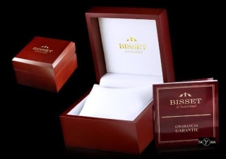 Zegarek Damski Bisset BSAE04 Biało-Fioletowy | Modny i Kobiecy