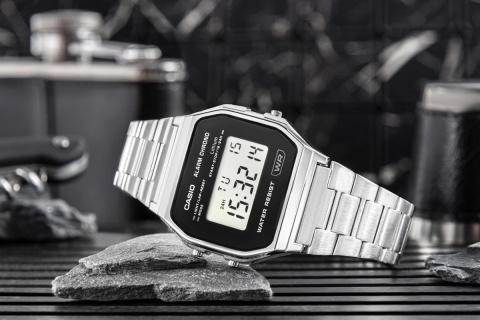 Zegarek Damski Casio Vintage A158WEA-1EF Srebrny z Pudełkiem (BOX)