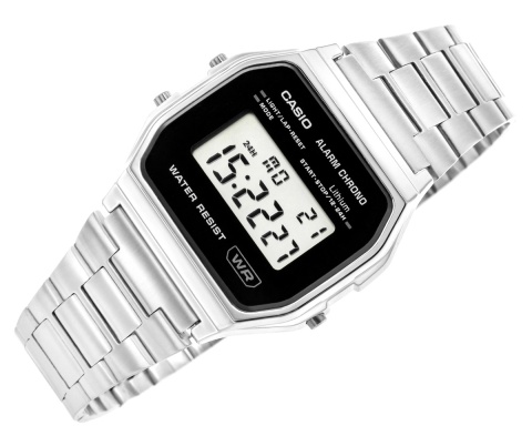 Zegarek Damski Casio Vintage A158WEA-1EF Srebrny z Pudełkiem (BOX)