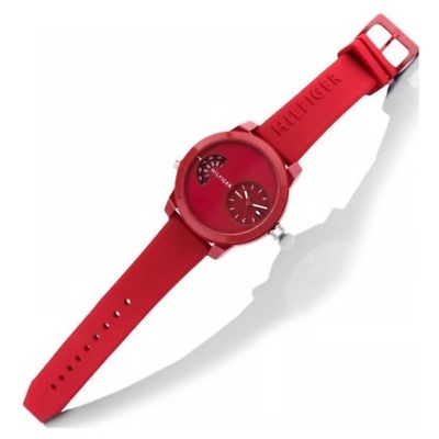 Zegarek Tommy Hilfiger 1791557 – Czerwony, Sportowy Zegarek Męski