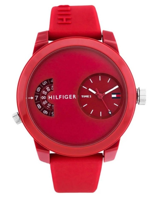 Zegarek Tommy Hilfiger 1791557 – Czerwony, Sportowy Zegarek Męski