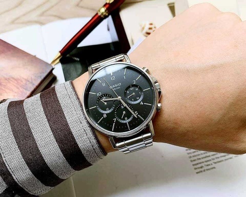 Zegarek męski Casio MTP-E321D-1A – klasyczna stal i niezawodność