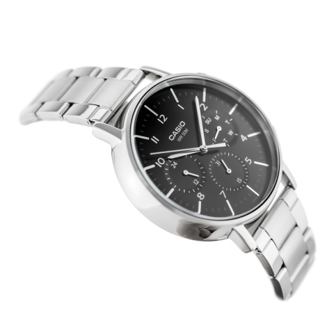 Zegarek męski Casio MTP-E321D-1A – klasyczna stal i niezawodność