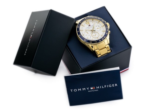 Zegarek męski Tommy Hilfiger 1791121 Złoty Chronograf