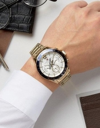 Zegarek męski Tommy Hilfiger 1791121 Złoty Chronograf