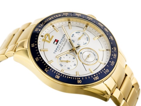 Zegarek męski Tommy Hilfiger 1791121 Złoty Chronograf