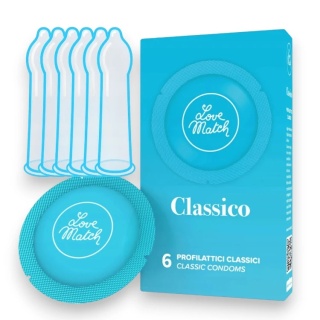 Klasyczne uniwersalne prezerwatywy love match 6szt