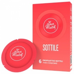 Prezerwatywy Love Match Ultra Cienkie – 6 sztuk | Maksymalna bliskość