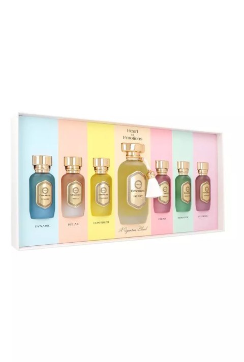 Zestaw Armaf Emotions Collection: Heart Edp 100ml + Dynamic Edp 15ml + Relax Edp 15ml + Confident Edp 15ml + Fresh Edp 15ml + Ro