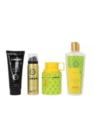 Zestaw Armaf Odyssey Limoni Fresh Edition Edp 100ml + Perfume Body Spray 50ml + Shower Gel 100ml + Shampoo 250ml