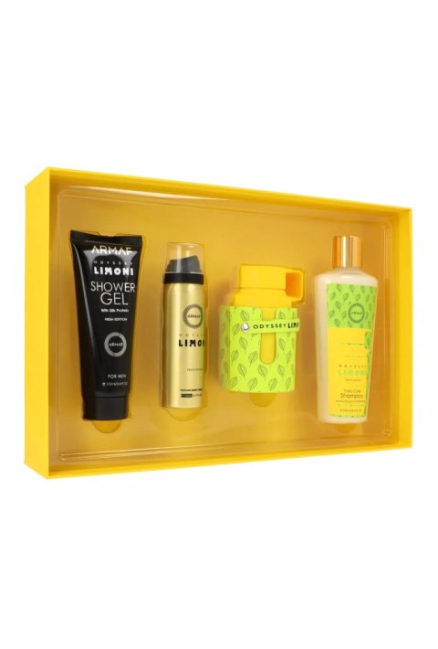 Zestaw Armaf Odyssey Limoni Fresh Edition Edp 100ml + Perfume Body Spray 50ml + Shower Gel 100ml + Shampoo 250ml