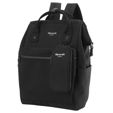 Czarny, wszechstronny plecak mieszczący format A4 - Himawari