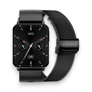 Smartwatch Gravity Czarny 2 Paski GT17-7
