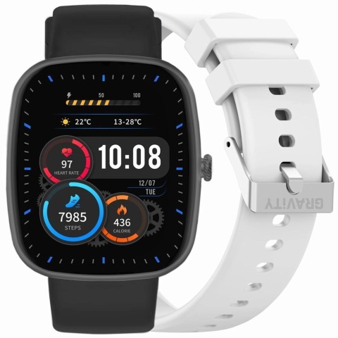 Smartwatch Gravity Czarny 2 Paski GT18-10