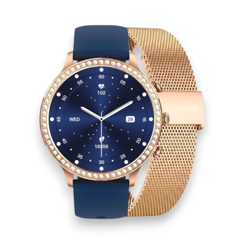 Smartwatch Gravity Różowe Złoto Pasek i Bransoleta GT5-6