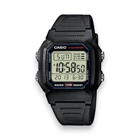 ZEGAREK MĘSKI CASIO W-800H-1A (zd100a) - KLASYKA + BOX